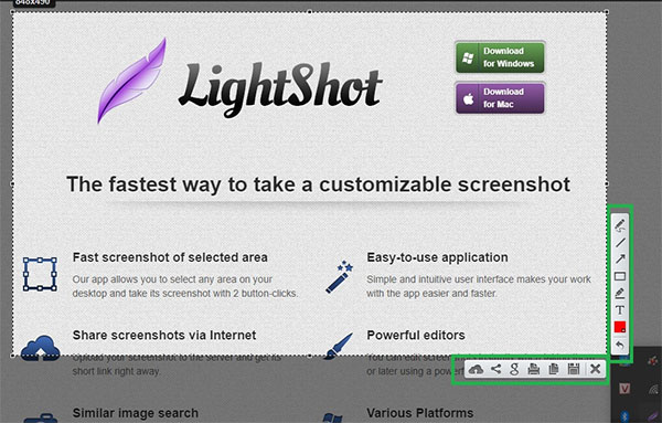 Cách chụp ảnh màn hình máy tính bằng công cụ Lightshot