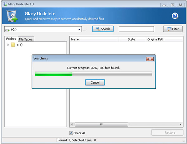 Phần mềm khôi phục dữ liệu ổ cứng Glary Undelete