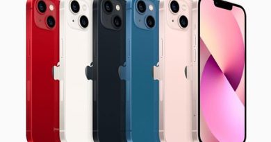 Các tùy chọn màu sắc của iPhone 13.