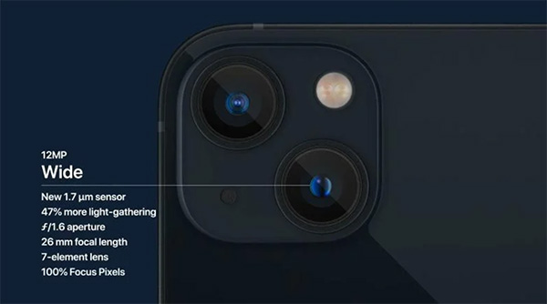 iPhone 13 có một số thay đổi nhỏ trong thiết kế cụm camera sau 