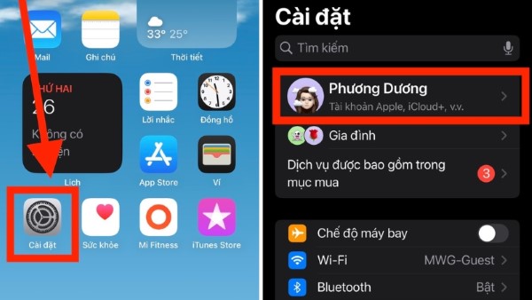 Mở Find My Phone