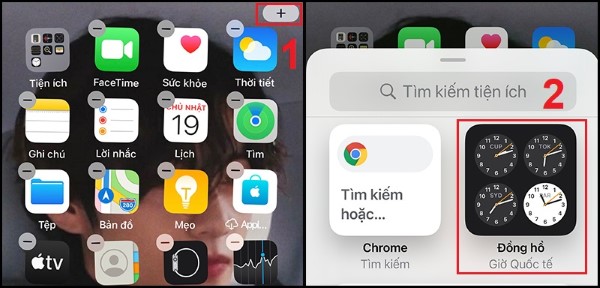 Chọn biểu tượng dấu "+"