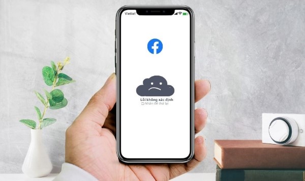 Lỗi do do hệ thống máy chủ Facebook đang bảo trì hoặc gặp trục trặc
