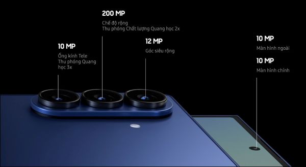 Camera chính 200MP mang lại khả năng chụp ảnh chi tiết